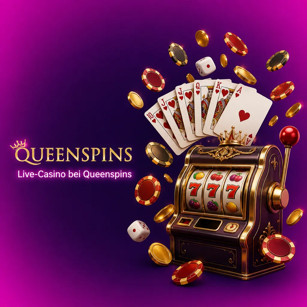 Live-Casino bei Queenspins mit echten Dealern, HD-Kameras und Spielen wie Crazy Time, Blackjack Live und Monopoly Live